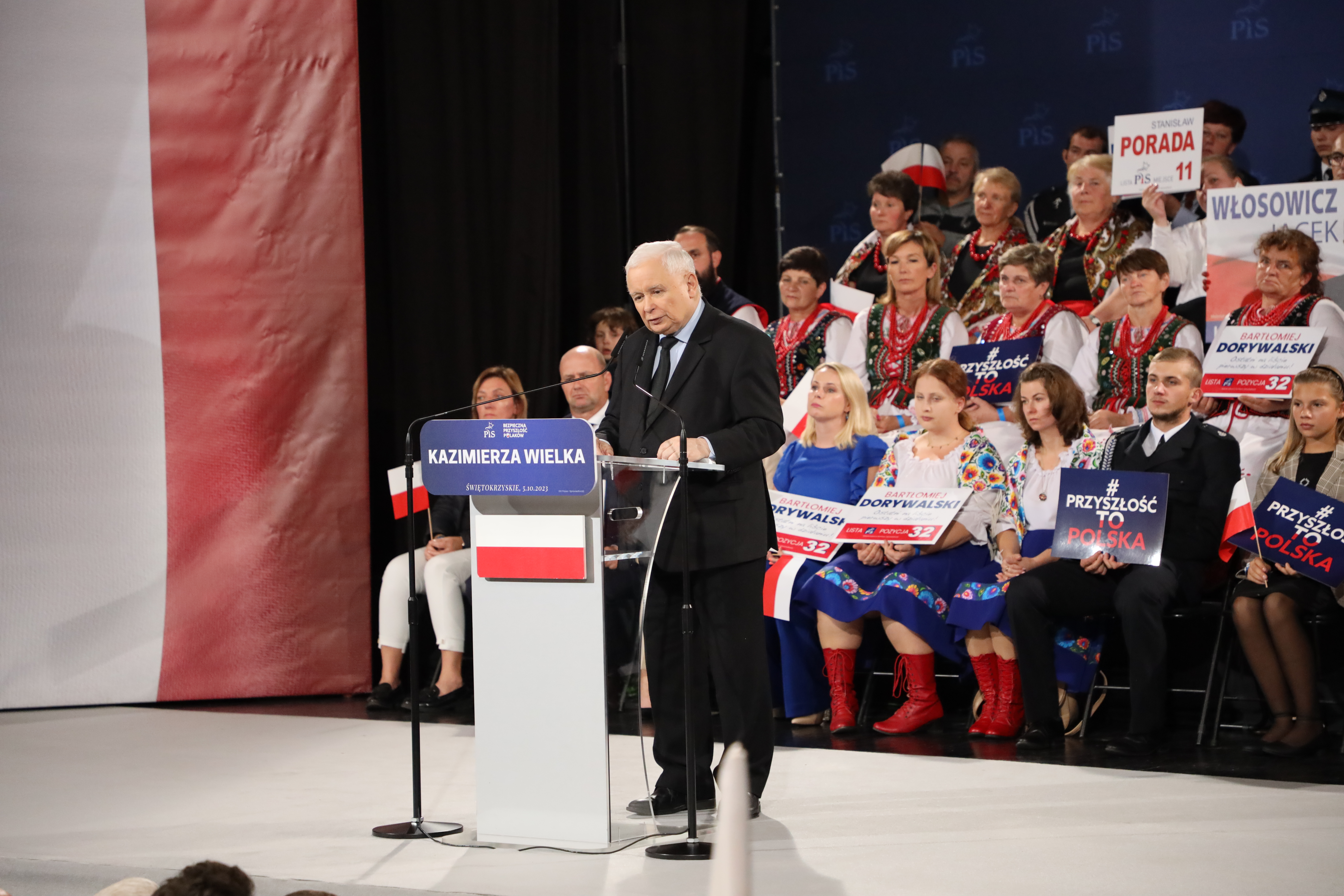 Jarosław Kaczyński odwiedził Kazimierzę Wielką i Busko-Zdrój