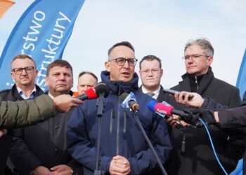 Dariusz Klimczak, minister infrastruktury z wizytą w Kielcach